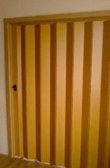 fotka: Články: Shrnovací dveře - imitace dřeva